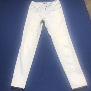 YMI WannaBettaButt Jeans Size 9 Juniors Light Blue Skinny Stretch Mid Rise Read